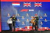 GP SINGAPORE, The podium (L to R):Max Verstappen (NLD) Red Bull Racing, second; George Russell (GBR) Mercedes AMG F1, vincitore; Lando Norris (GBR) McLaren, third.

05.10.2025. Formula 1 World Championship, Rd 18, Singapore Grand Prix, Marina Bay Street Circuit, Singapore, Gara Day.

- www.xpbimages.com, EMail: requests@xpbimages.com © Copyright: Bearne / XPB Images