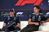 GP SINGAPORE, (L to R): Max Verstappen (NLD) Red Bull Racing e George Russell (GBR) Mercedes AMG F1 in the post race FIA Press Conference.

05.10.2025. Formula 1 World Championship, Rd 18, Singapore Grand Prix, Marina Bay Street Circuit, Singapore, Gara Day.

- www.xpbimages.com, EMail: requests@xpbimages.com © Copyright: Batchelor / XPB Images