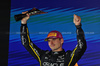 GP SINGAPORE, Max Verstappen (NLD) Red Bull Racing celebrates his second position on the podium.

05.10.2025. Formula 1 World Championship, Rd 18, Singapore Grand Prix, Marina Bay Street Circuit, Singapore, Gara Day.

 - www.xpbimages.com, EMail: requests@xpbimages.com © Copyright: Rew / XPB Images