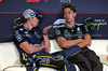 GP SINGAPORE, (L to R): Max Verstappen (NLD) Red Bull Racing e George Russell (GBR) Mercedes AMG F1 in the post race FIA Press Conference.

05.10.2025. Formula 1 World Championship, Rd 18, Singapore Grand Prix, Marina Bay Street Circuit, Singapore, Gara Day.

- www.xpbimages.com, EMail: requests@xpbimages.com © Copyright: Moy / XPB Images