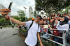 GP SINGAPORE, Esteban Ocon (FRA) Haas F1 Team with fans.

02.10.2025. Formula 1 World Championship, Rd 18, Singapore Grand Prix, Marina Bay Street Circuit, Singapore, Preparation Day.

- www.xpbimages.com, EMail: requests@xpbimages.com © Copyright: Moy / XPB Images