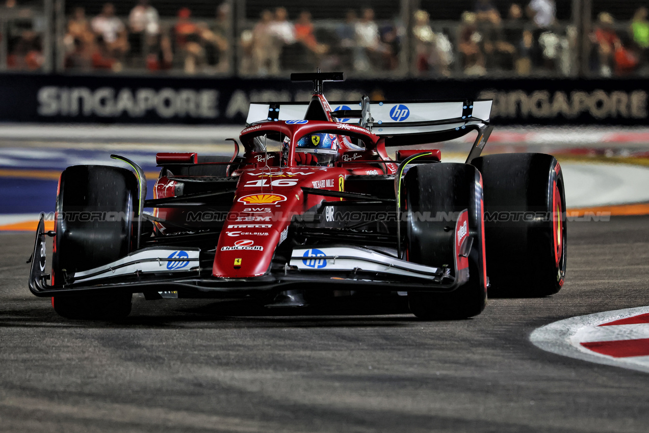 GP SINGAPORE, Charles Leclerc (MON) Ferrari SF-25.

04.10.2025. Formula 1 World Championship, Rd 18, Singapore Grand Prix, Marina Bay Street Circuit, Singapore, Qualifiche Day.

 - www.xpbimages.com, EMail: requests@xpbimages.com © Copyright: Rew / XPB Images