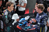 GP SINGAPORE, (L to R): Pole sitter George Russell (GBR) Mercedes AMG F1 in qualifying parc ferme with second placed Max Verstappen (NLD) Red Bull Racing.

04.10.2025. Formula 1 World Championship, Rd 18, Singapore Grand Prix, Marina Bay Street Circuit, Singapore, Qualifiche Day.

- www.xpbimages.com, EMail: requests@xpbimages.com © Copyright: Batchelor / XPB Images