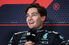 GP SINGAPORE, George Russell (GBR) Mercedes AMG F1 in the post qualifying FIA Press Conference.

04.10.2025. Formula 1 World Championship, Rd 18, Singapore Grand Prix, Marina Bay Street Circuit, Singapore, Qualifiche Day.

- www.xpbimages.com, EMail: requests@xpbimages.com © Copyright: Bearne / XPB Images