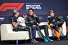 GP SINGAPORE, (L to R): Max Verstappen (NLD) Red Bull Racing; George Russell (GBR) Mercedes AMG F1; e Oscar Piastri (AUS) McLaren, in the post qualifying FIA Press Conference.

04.10.2025. Formula 1 World Championship, Rd 18, Singapore Grand Prix, Marina Bay Street Circuit, Singapore, Qualifiche Day.

- www.xpbimages.com, EMail: requests@xpbimages.com © Copyright: Bearne / XPB Images