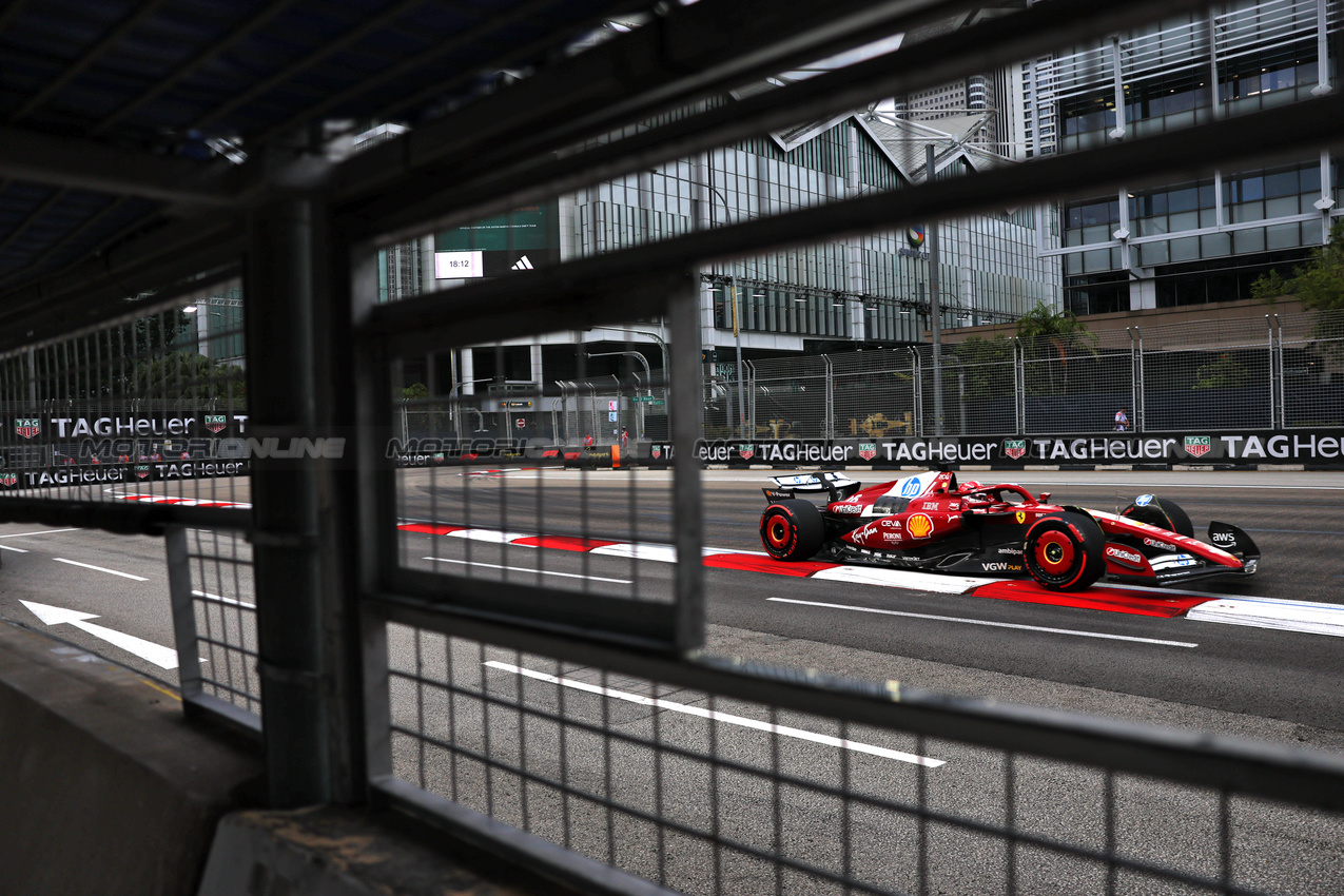 GP SINGAPORE, Charles Leclerc (MON) Ferrari SF-25.

03.10.2025. Formula 1 World Championship, Rd 18, Singapore Grand Prix, Marina Bay Street Circuit, Singapore, Practice Day.

- www.xpbimages.com, EMail: requests@xpbimages.com © Copyright: Charniaux / XPB Images
