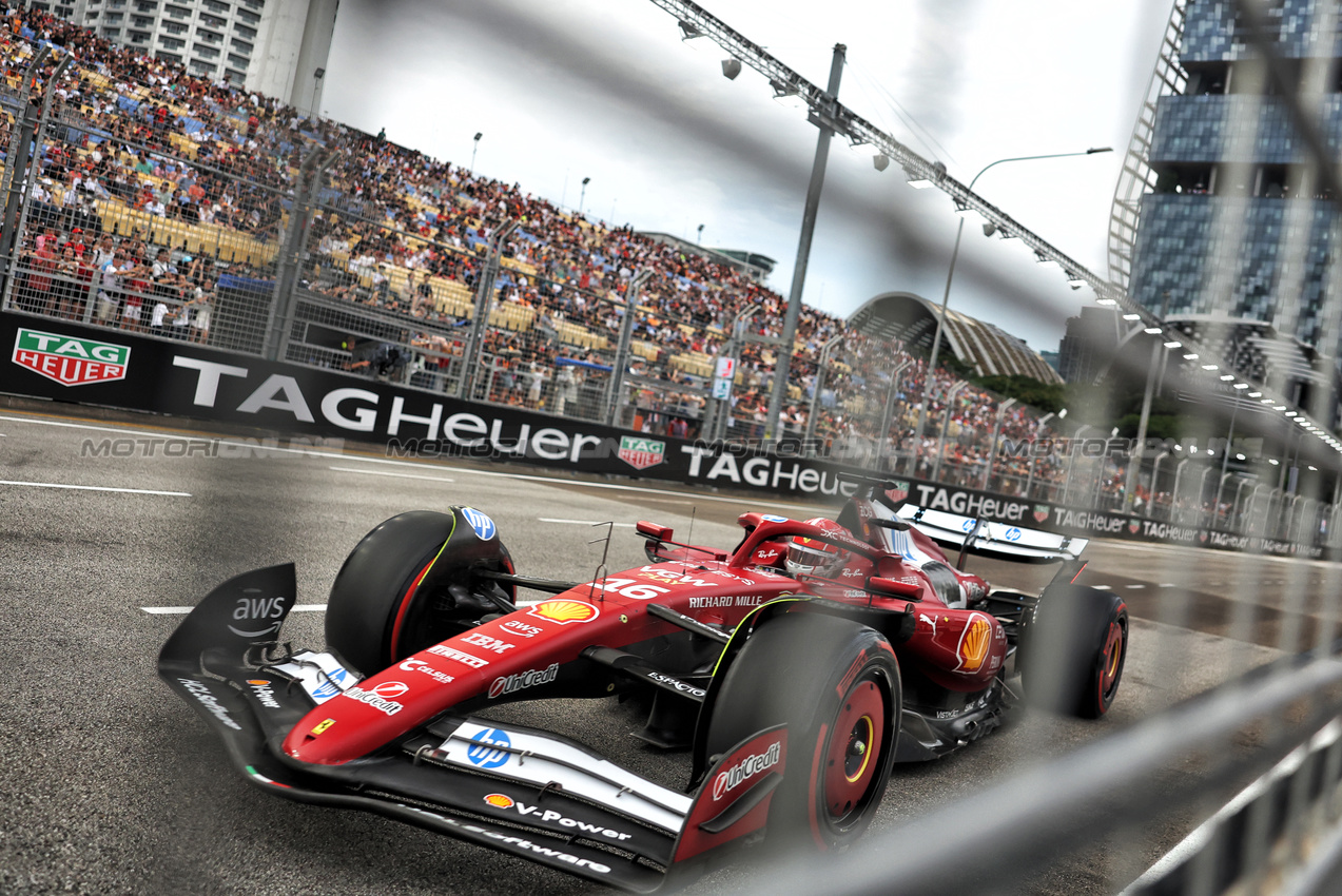 GP SINGAPORE, Charles Leclerc (MON) Ferrari SF-25.

03.10.2025. Formula 1 World Championship, Rd 18, Singapore Grand Prix, Marina Bay Street Circuit, Singapore, Practice Day.

- www.xpbimages.com, EMail: requests@xpbimages.com © Copyright: Bearne / XPB Images
