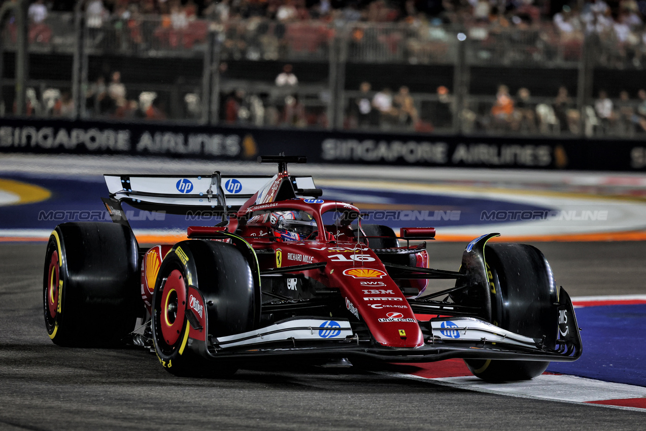 GP SINGAPORE, Charles Leclerc (MON) Ferrari SF-25.

03.10.2025. Formula 1 World Championship, Rd 18, Singapore Grand Prix, Marina Bay Street Circuit, Singapore, Practice Day.

- www.xpbimages.com, EMail: requests@xpbimages.com © Copyright: Moy / XPB Images