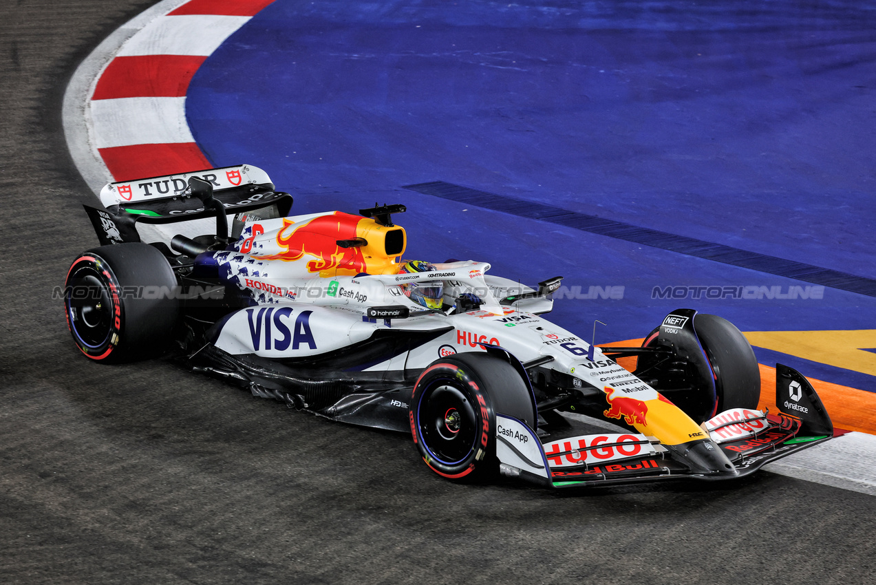 GP SINGAPORE, Isack Hadjar (FRA) Racing Bulls VCARB 02.

03.10.2025. Formula 1 World Championship, Rd 18, Singapore Grand Prix, Marina Bay Street Circuit, Singapore, Practice Day.

- www.xpbimages.com, EMail: requests@xpbimages.com © Copyright: Moy / XPB Images