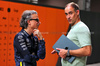 GP SINGAPORE, (L to R): Laurent Mekies (FRA) Red Bull Racing Team Principal e CEO with Oliver Mintzlaff (GER) Red Bull Managing Director.

03.10.2025. Formula 1 World Championship, Rd 18, Singapore Grand Prix, Marina Bay Street Circuit, Singapore, Practice Day.

- www.xpbimages.com, EMail: requests@xpbimages.com © Copyright: Moy / XPB Images