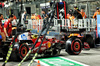 GP SINGAPORE, Lando Norris (GBR) McLaren MCL39 in the pits after colliding with Charles Leclerc (MON) Ferrari SF-25 in the second practice session.

03.10.2025. Formula 1 World Championship, Rd 18, Singapore Grand Prix, Marina Bay Street Circuit, Singapore, Practice Day.

- www.xpbimages.com, EMail: requests@xpbimages.com © Copyright: Batchelor / XPB Images