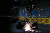 GP SINGAPORE, Nico Hulkenberg (GER) Sauber C45 sends sparks flying.

03.10.2025. Formula 1 World Championship, Rd 18, Singapore Grand Prix, Marina Bay Street Circuit, Singapore, Practice Day.

 - www.xpbimages.com, EMail: requests@xpbimages.com © Copyright: Rew / XPB Images