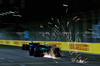 GP SINGAPORE, Fernando Alonso (ESP) Aston Martin F1 Team AMR25 sends sparks flying.

03.10.2025. Formula 1 World Championship, Rd 18, Singapore Grand Prix, Marina Bay Street Circuit, Singapore, Practice Day.

 - www.xpbimages.com, EMail: requests@xpbimages.com © Copyright: Rew / XPB Images