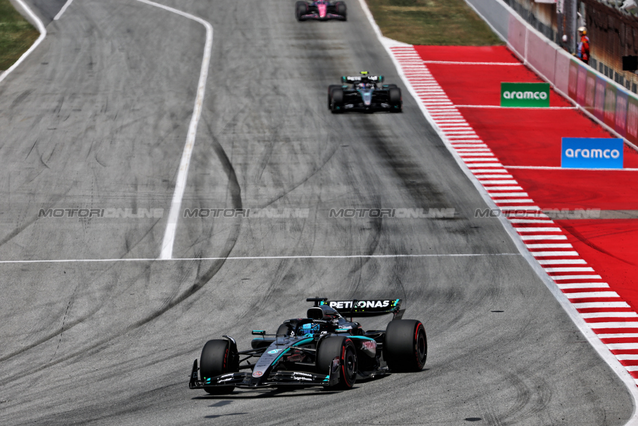 GP SPAGNA, George Russell (GBR) Mercedes AMG F1 W16.

01.06.2025. Formula 1 World Championship, Rd 9, Spanish Grand Prix, Barcelona, Spain, Gara Day.

- www.xpbimages.com, EMail: requests@xpbimages.com © Copyright: Batchelor / XPB Images