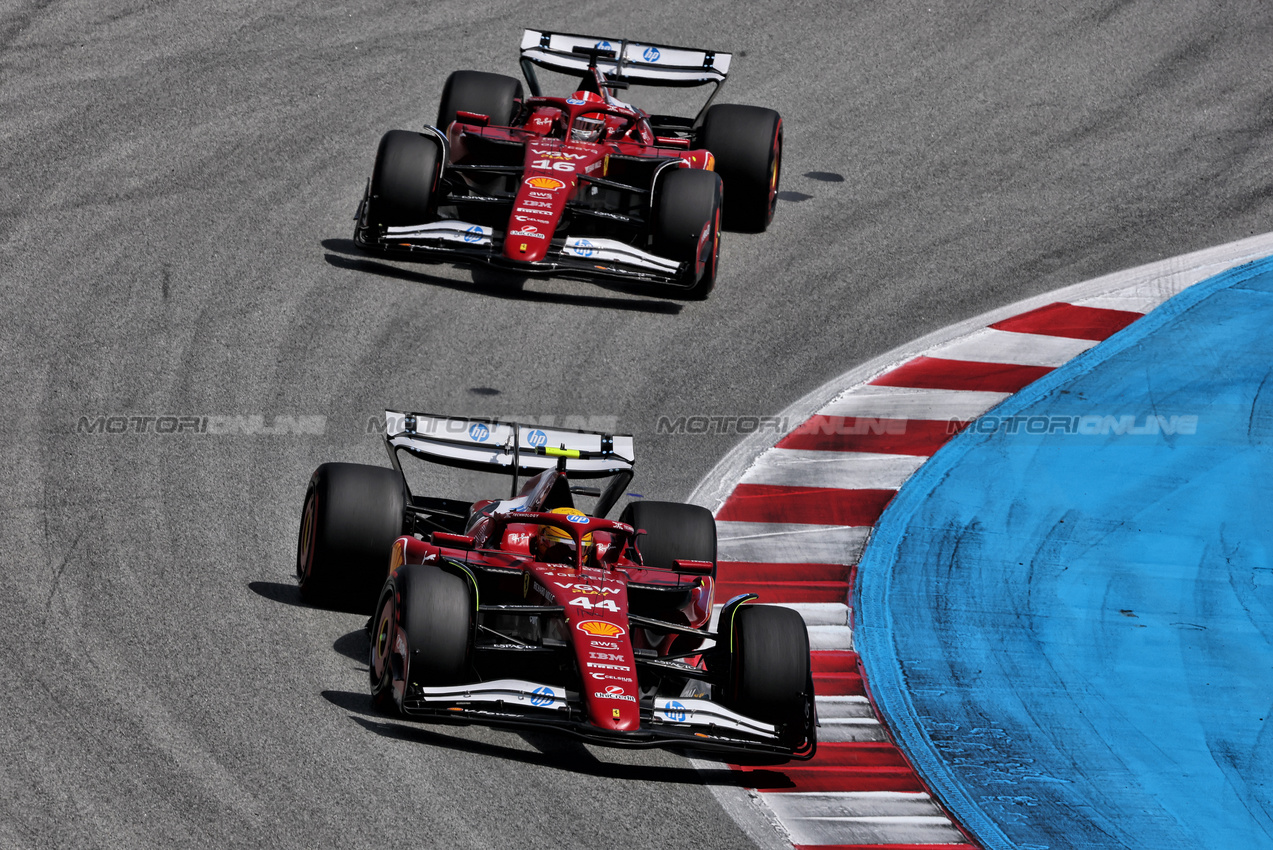 GP SPAGNA, Lewis Hamilton (GBR) Ferrari SF-25.

01.06.2025. Formula 1 World Championship, Rd 9, Spanish Grand Prix, Barcelona, Spain, Gara Day.

- www.xpbimages.com, EMail: requests@xpbimages.com © Copyright: Charniaux / XPB Images