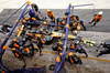 GP SPAGNA, Oscar Piastri (AUS) McLaren MCL39 makes a pit stop.

01.06.2025. Formula 1 World Championship, Rd 9, Spanish Grand Prix, Barcelona, Spain, Gara Day.

- www.xpbimages.com, EMail: requests@xpbimages.com © Copyright: Bearne / XPB Images