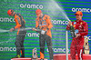 GP SPAGNA, The podium (L to R): Lando Norris (GBR) McLaren, second; Oscar Piastri (AUS) McLaren, vincitore; Charles Leclerc (MON) Ferrari, third.

01.06.2025. Formula 1 World Championship, Rd 9, Spanish Grand Prix, Barcelona, Spain, Gara Day.

- www.xpbimages.com, EMail: requests@xpbimages.com © Copyright: Batchelor / XPB Images