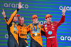 GP SPAGNA, The podium (L to R): Lando Norris (GBR) McLaren, second; Oscar Piastri (AUS) McLaren, vincitore; Charles Leclerc (MON) Ferrari, third.

01.06.2025. Formula 1 World Championship, Rd 9, Spanish Grand Prix, Barcelona, Spain, Gara Day.

- www.xpbimages.com, EMail: requests@xpbimages.com © Copyright: Batchelor / XPB Images
