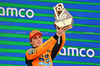 GP SPAGNA, Gara winner Oscar Piastri (AUS) McLaren celebrates on the podium.

01.06.2025. Formula 1 World Championship, Rd 9, Spanish Grand Prix, Barcelona, Spain, Gara Day.

- www.xpbimages.com, EMail: requests@xpbimages.com © Copyright: Batchelor / XPB Images