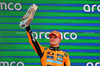 GP SPAGNA, Lando Norris (GBR) McLaren celebrates his second position on the podium.

01.06.2025. Formula 1 World Championship, Rd 9, Spanish Grand Prix, Barcelona, Spain, Gara Day.

- www.xpbimages.com, EMail: requests@xpbimages.com © Copyright: Batchelor / XPB Images