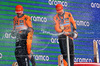GP SPAGNA, (L to R): Second placed Lando Norris (GBR) McLaren celebrates with vincitore Oscar Piastri (AUS) McLaren on the podium.

01.06.2025. Formula 1 World Championship, Rd 9, Spanish Grand Prix, Barcelona, Spain, Gara Day.

- www.xpbimages.com, EMail: requests@xpbimages.com © Copyright: Bearne / XPB Images