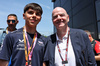 GP SPAGNA, Gianni Infantino (SUI) / (ITA) FIFA President (Right).

01.06.2025. Formula 1 World Championship, Rd 9, Spanish Grand Prix, Barcelona, Spain, Gara Day.

 - www.xpbimages.com, EMail: requests@xpbimages.com © Copyright: Rew / XPB Images
