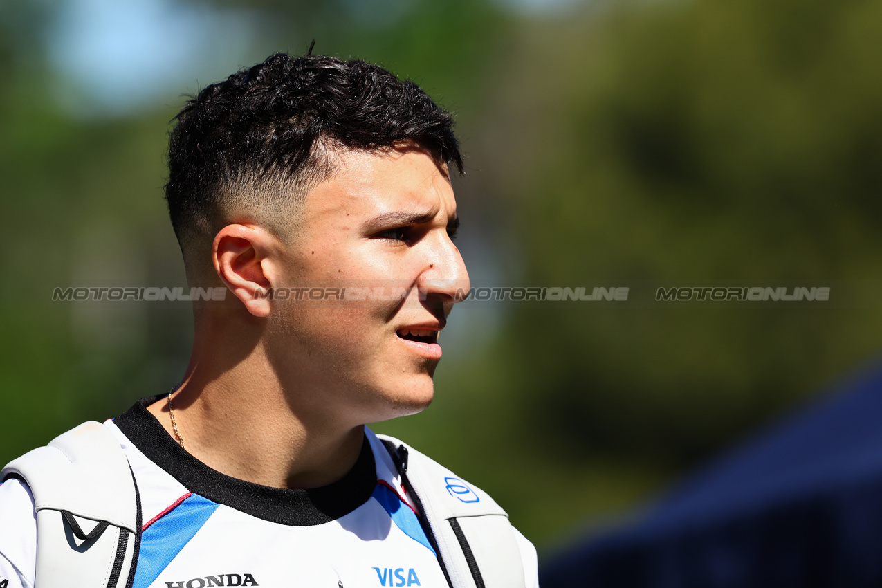 GP SPAGNA, Isack Hadjar (FRA) Racing Bulls 
29.05.2025. Formula 1 World Championship, Rd 9, Spanish Grand Prix, Barcelona, Spain, Preparation Day.
- www.xpbimages.com, EMail: requests@xpbimages.com © Copyright: Charniaux / XPB Images