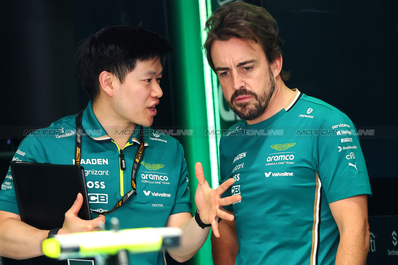 GP SPAGNA, Fernando Alonso (ESP) Aston Martin F1 Team.

29.05.2025. Formula 1 World Championship, Rd 9, Spanish Grand Prix, Barcelona, Spain, Preparation Day.

- www.xpbimages.com, EMail: requests@xpbimages.com © Copyright: Batchelor / XPB Images