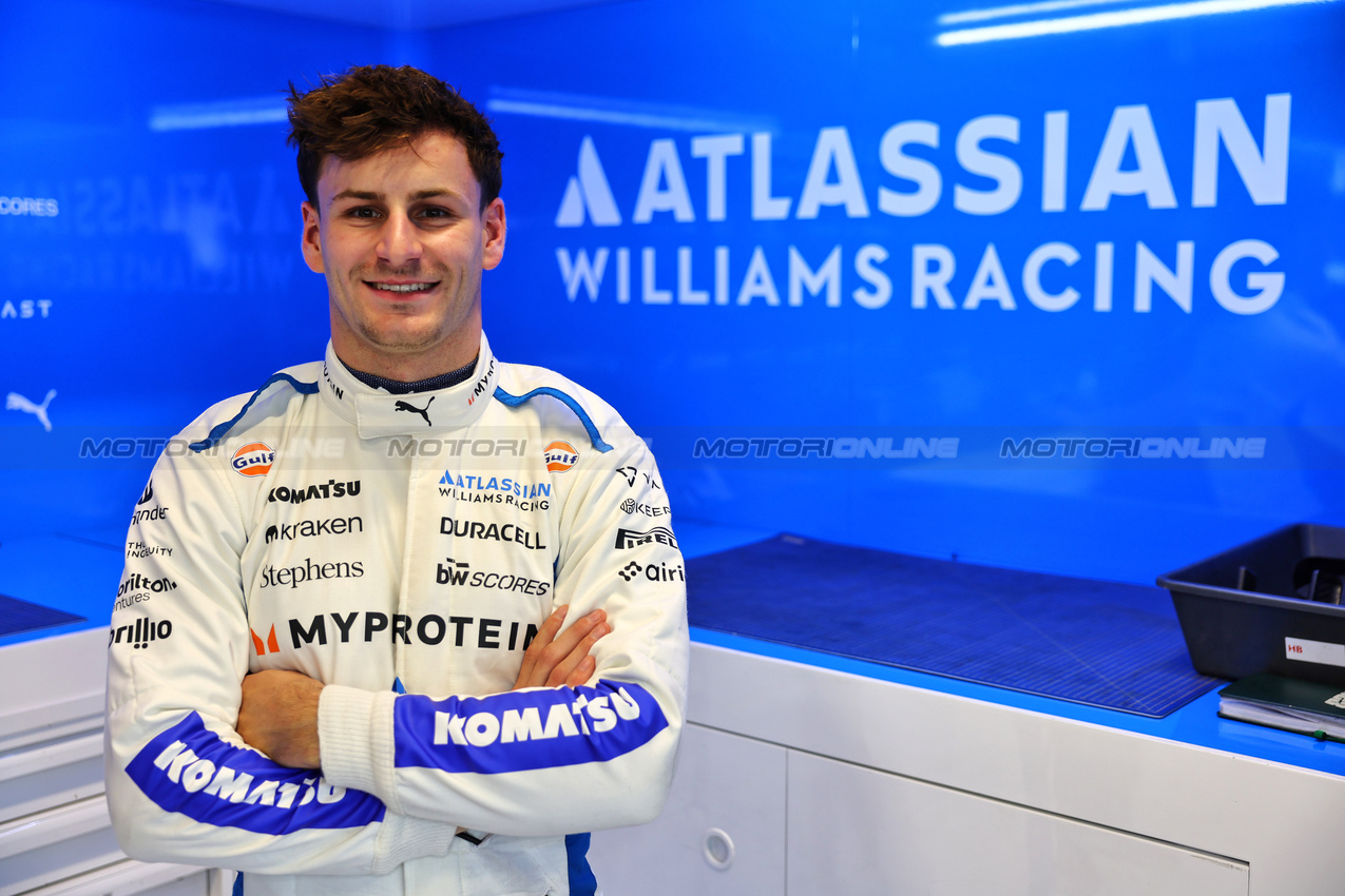 GP SPAGNA, Victor Martins (FRA) Atlassian Williams Racing Academy Driver.

29.05.2025. Formula 1 World Championship, Rd 9, Spanish Grand Prix, Barcelona, Spain, Preparation Day.

- www.xpbimages.com, EMail: requests@xpbimages.com © Copyright: Batchelor / XPB Images