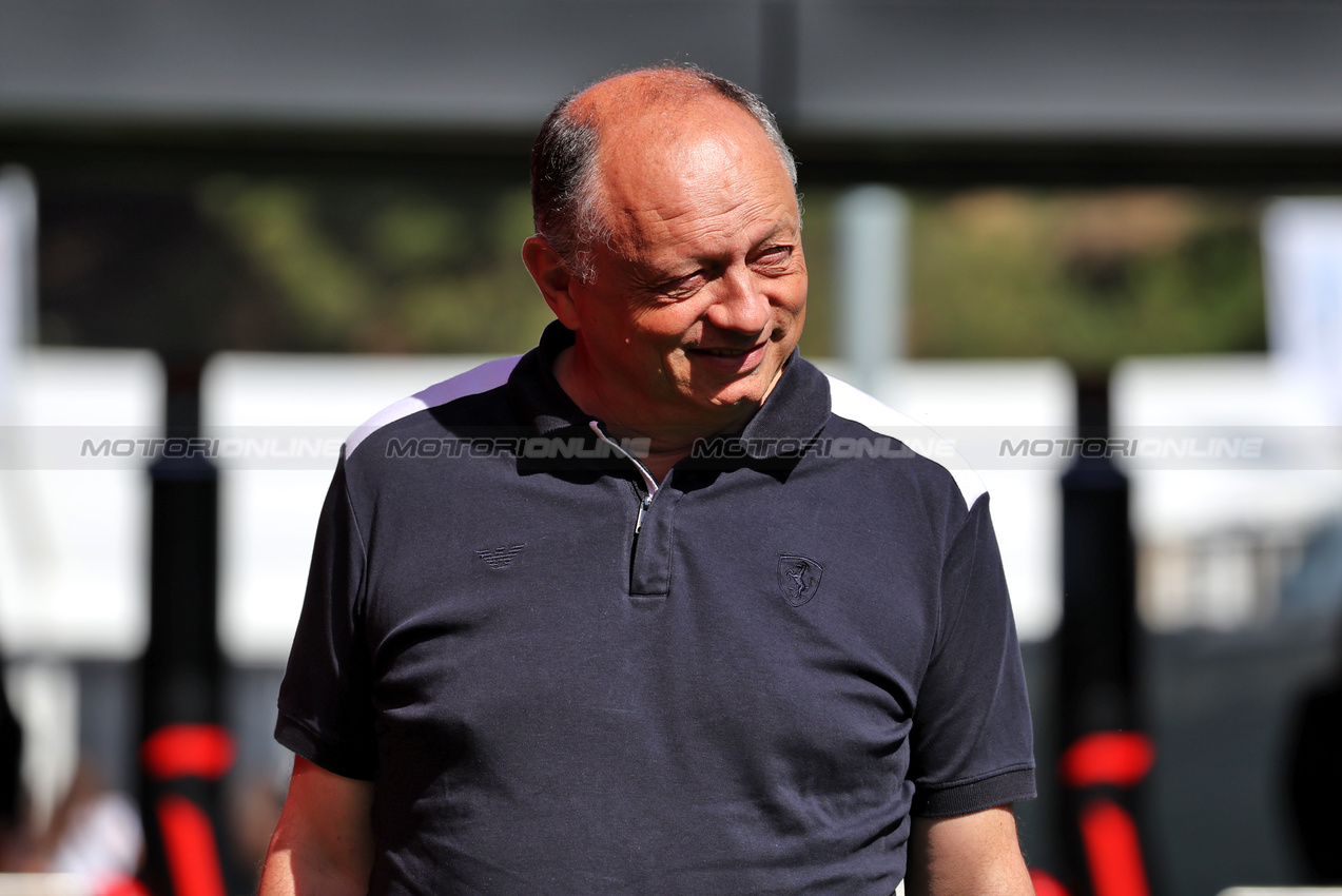 GP SPAGNA, Frederic Vasseur (FRA) Ferrari Team Principal.

29.05.2025. Formula 1 World Championship, Rd 9, Spanish Grand Prix, Barcelona, Spain, Preparation Day.

 - www.xpbimages.com, EMail: requests@xpbimages.com © Copyright: Rew / XPB Images