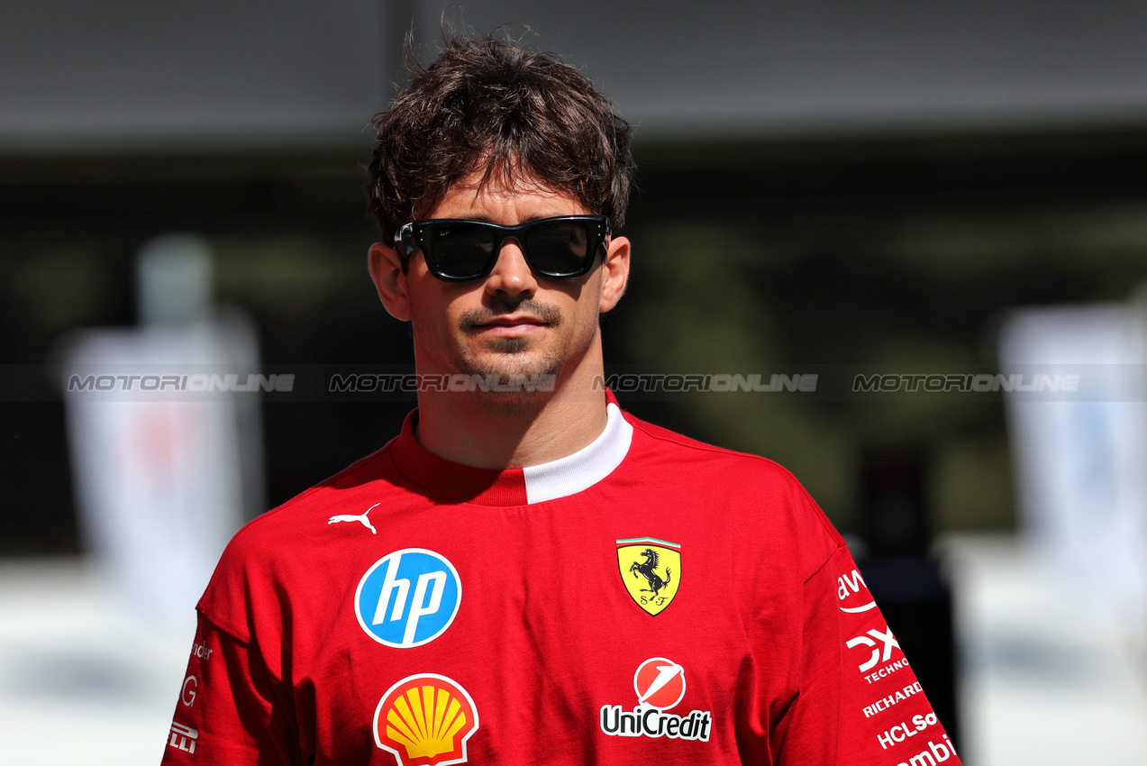 GP SPAGNA, Charles Leclerc (MON) Ferrari.

29.05.2025. Formula 1 World Championship, Rd 9, Spanish Grand Prix, Barcelona, Spain, Preparation Day.

 - www.xpbimages.com, EMail: requests@xpbimages.com © Copyright: Rew / XPB Images