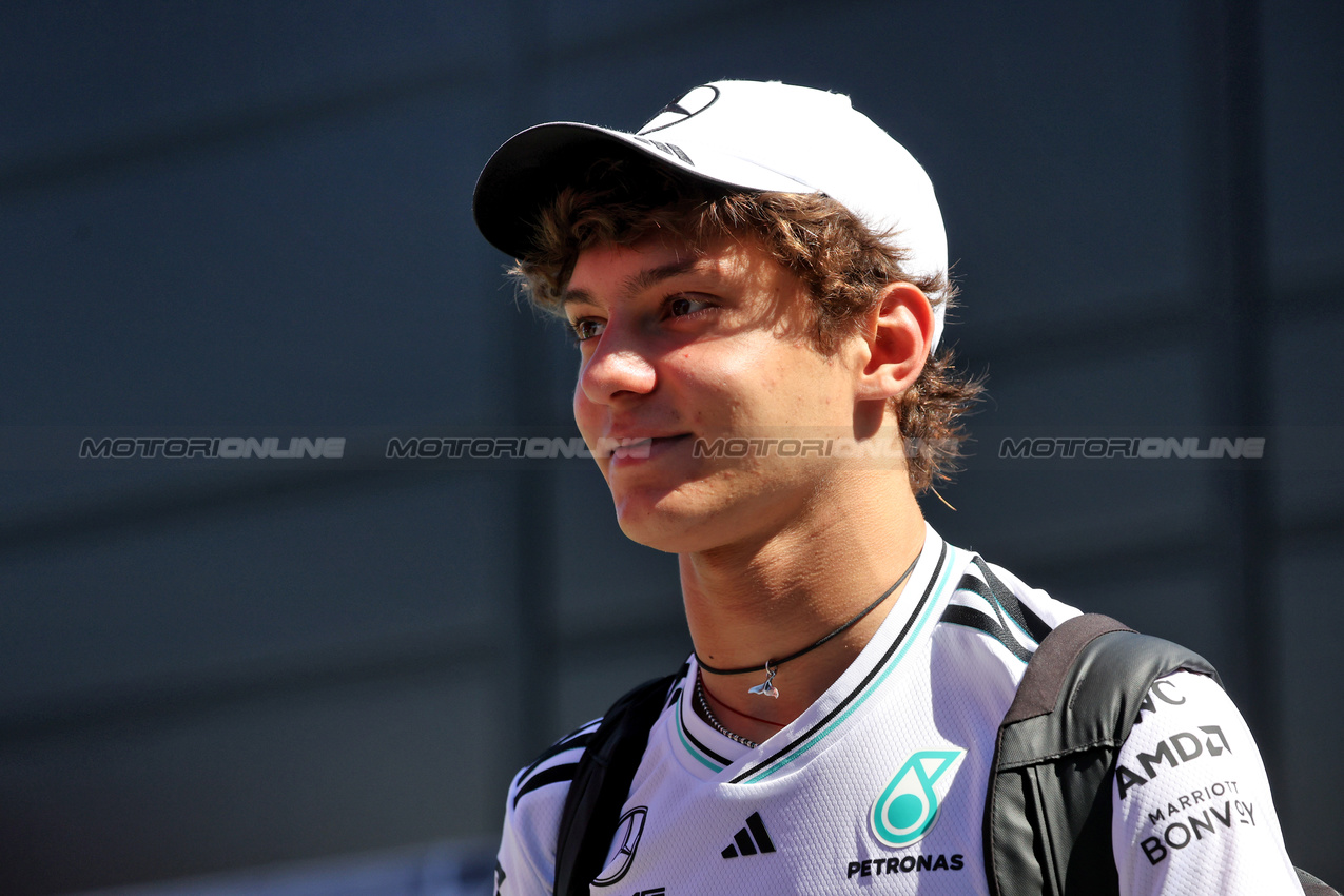 GP SPAGNA, Andrea Kimi Antonelli (ITA) Mercedes AMG F1.

29.05.2025. Formula 1 World Championship, Rd 9, Spanish Grand Prix, Barcelona, Spain, Preparation Day.

- www.xpbimages.com, EMail: requests@xpbimages.com © Copyright: Bearne / XPB Images