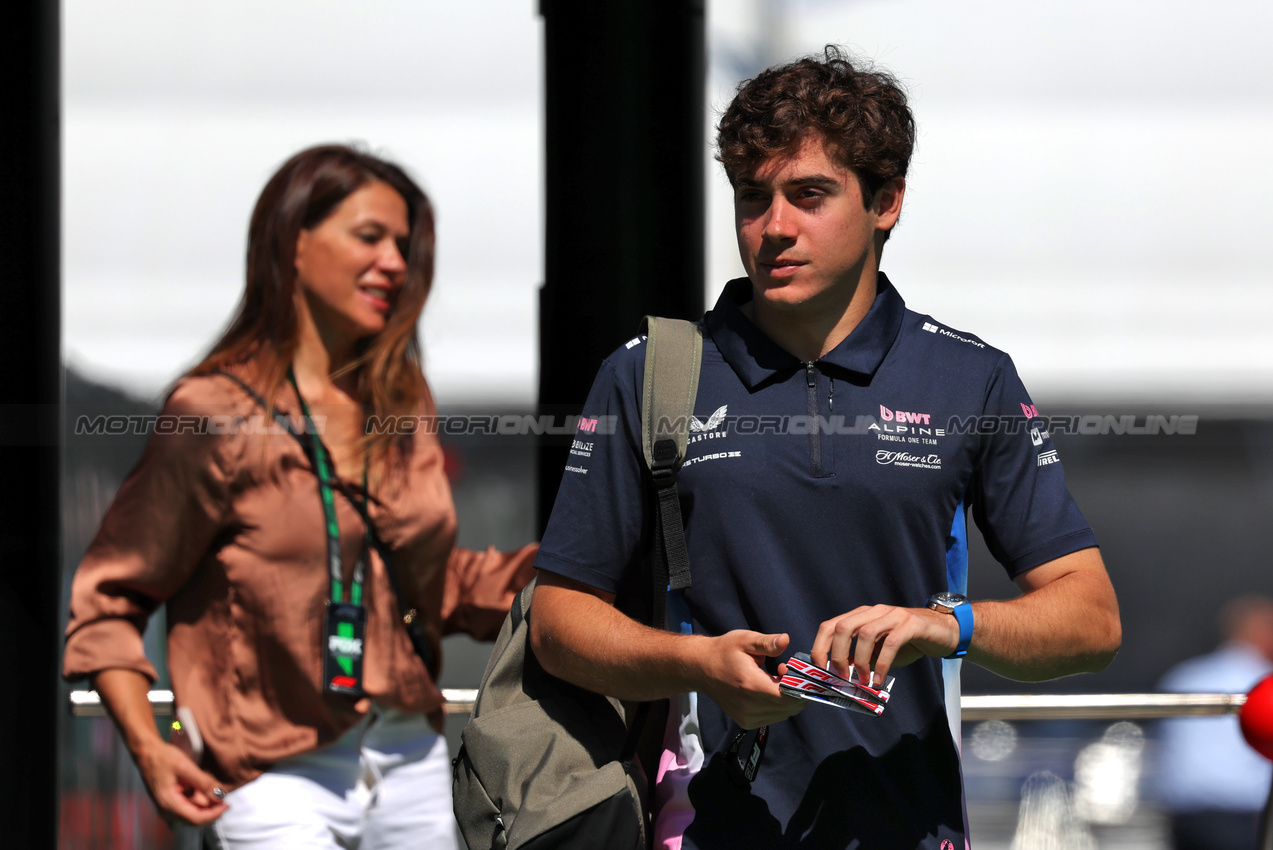 GP SPAGNA, Franco Colapinto (ARG) Alpine F1 Team.

29.05.2025. Formula 1 World Championship, Rd 9, Spanish Grand Prix, Barcelona, Spain, Preparation Day.

 - www.xpbimages.com, EMail: requests@xpbimages.com © Copyright: Rew / XPB Images
