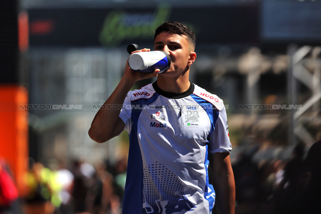 GP SPAGNA, Isack Hadjar (FRA) Racing Bulls.

29.05.2025. Formula 1 World Championship, Rd 9, Spanish Grand Prix, Barcelona, Spain, Preparation Day.

 - www.xpbimages.com, EMail: requests@xpbimages.com © Copyright: Rew / XPB Images