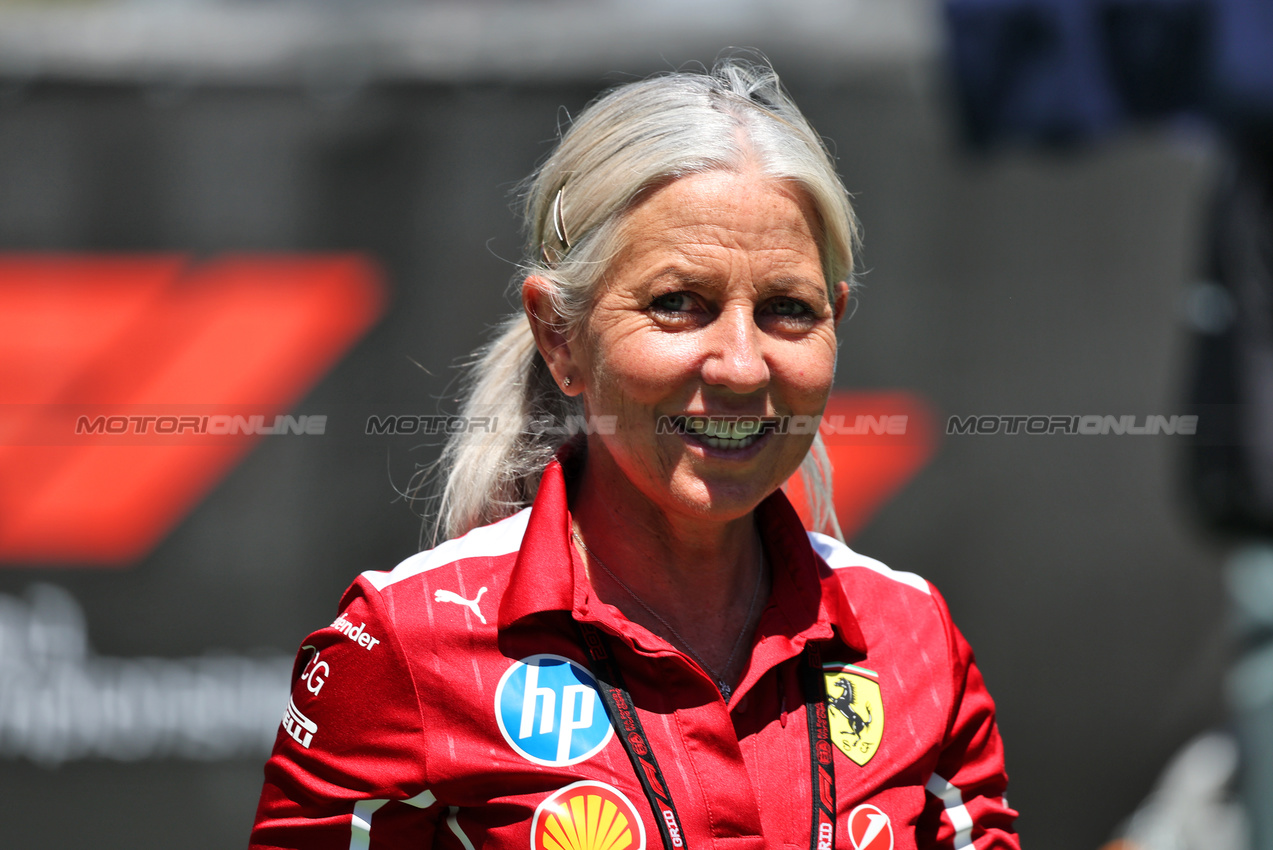 GP SPAGNA, Angela Cullen (NZL) Ferrari Physiotherapist.

29.05.2025. Formula 1 World Championship, Rd 9, Spanish Grand Prix, Barcelona, Spain, Preparation Day.

 - www.xpbimages.com, EMail: requests@xpbimages.com © Copyright: Rew / XPB Images