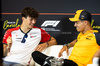 GP SPAGNA, (L to R): Oliver Bearman (GBR) Haas F1 Team e Lando Norris (GBR) McLaren in the FIA Press Conference.

29.05.2025. Formula 1 World Championship, Rd 9, Spanish Grand Prix, Barcelona, Spain, Preparation Day.

- www.xpbimages.com, EMail: requests@xpbimages.com © Copyright: Bearne / XPB Images
