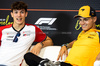 GP SPAGNA, (L to R): Oliver Bearman (GBR) Haas F1 Team e Lando Norris (GBR) McLaren in the FIA Press Conference.

29.05.2025. Formula 1 World Championship, Rd 9, Spanish Grand Prix, Barcelona, Spain, Preparation Day.

- www.xpbimages.com, EMail: requests@xpbimages.com © Copyright: Bearne / XPB Images