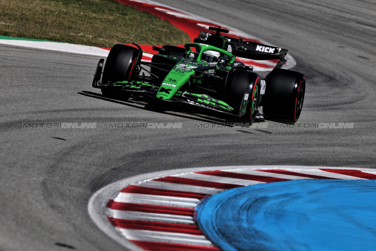 GP SPAGNA, Nico Hulkenberg (GER) Sauber C45.

31.05.2025. Formula 1 World Championship, Rd 9, Spanish Grand Prix, Barcelona, Spain, Qualifiche Day.

- www.xpbimages.com, EMail: requests@xpbimages.com © Copyright: Charniaux / XPB Images