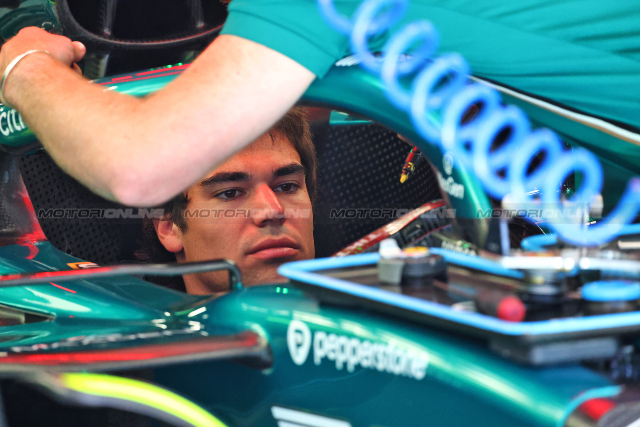 GP SPAGNA, Lance Stroll (CDN) Aston Martin F1 Team AMR25.

31.05.2025. Formula 1 World Championship, Rd 9, Spanish Grand Prix, Barcelona, Spain, Qualifiche Day.

- www.xpbimages.com, EMail: requests@xpbimages.com © Copyright: Batchelor / XPB Images