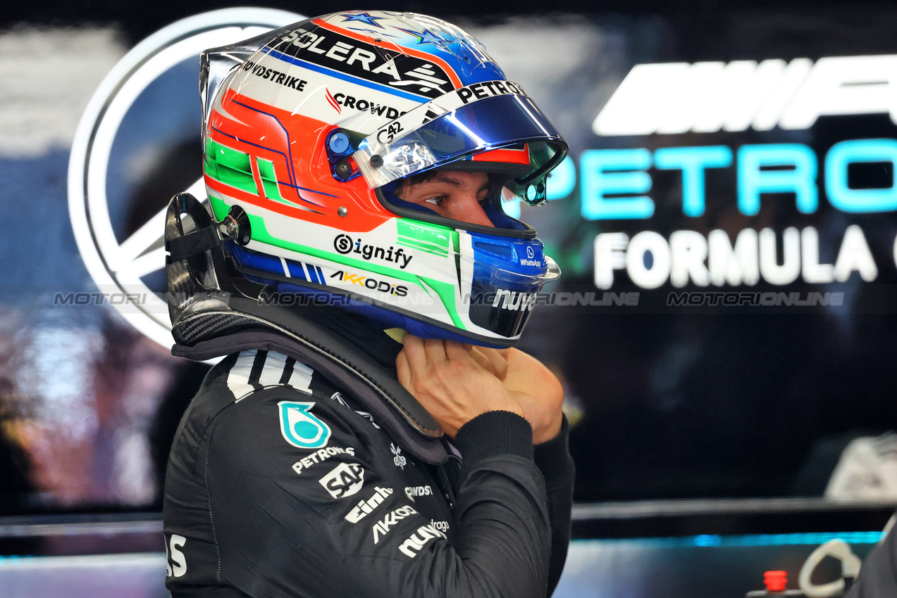 GP SPAGNA, Andrea Kimi Antonelli (ITA) Mercedes AMG F1 W16.

31.05.2025. Formula 1 World Championship, Rd 9, Spanish Grand Prix, Barcelona, Spain, Qualifiche Day.

- www.xpbimages.com, EMail: requests@xpbimages.com © Copyright: Batchelor / XPB Images