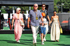 GP SPAGNA, (L to R): Alison Russell (GBR) e Steve Russell (GBR) with their son George Russell (GBR) Mercedes AMG F1 e Domenica Carmen Montero Mundt.

31.05.2025. Formula 1 World Championship, Rd 9, Spanish Grand Prix, Barcelona, Spain, Qualifiche Day.

- www.xpbimages.com, EMail: requests@xpbimages.com © Copyright: Bearne / XPB Images