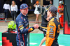 GP SPAGNA, (L to R): Third placed Max Verstappen (NLD) Red Bull Racing with pole sitter Oscar Piastri (AUS) McLaren in qualifying parc ferme.

31.05.2025. Formula 1 World Championship, Rd 9, Spanish Grand Prix, Barcelona, Spain, Qualifiche Day.

- www.xpbimages.com, EMail: requests@xpbimages.com © Copyright: Batchelor / XPB Images