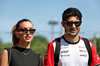 GP SPAGNA, Esteban Ocon (FRA) Haas F1 Team with Domenica Flavy Barla (FRA).

31.05.2025. Formula 1 World Championship, Rd 9, Spanish Grand Prix, Barcelona, Spain, Qualifiche Day.

 - www.xpbimages.com, EMail: requests@xpbimages.com © Copyright: Rew / XPB Images