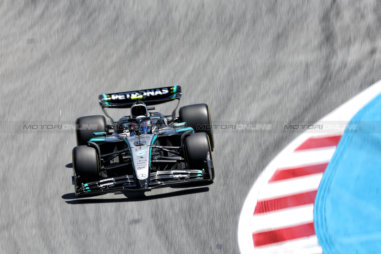 GP SPAGNA, Andrea Kimi Antonelli (ITA) Mercedes AMG F1 W16.

30.05.2025 Formula 1 World Championship, Rd 9, Spanish Grand Prix, Barcelona, Spain, Practice Day.

- www.xpbimages.com, EMail: requests@xpbimages.com © Copyright: Bearne / XPB Images
