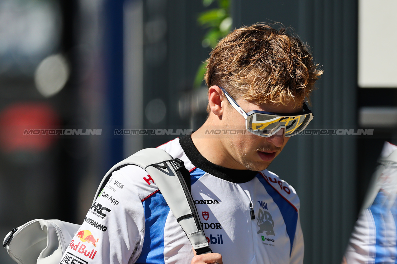 GP SPAGNA, Liam Lawson (NZL), RB F1 Team  
30.05.2025 Formula 1 World Championship, Rd 9, Spanish Grand Prix, Barcelona, Spain, Practice Day.
- www.xpbimages.com, EMail: requests@xpbimages.com © Copyright: Charniaux / XPB Images