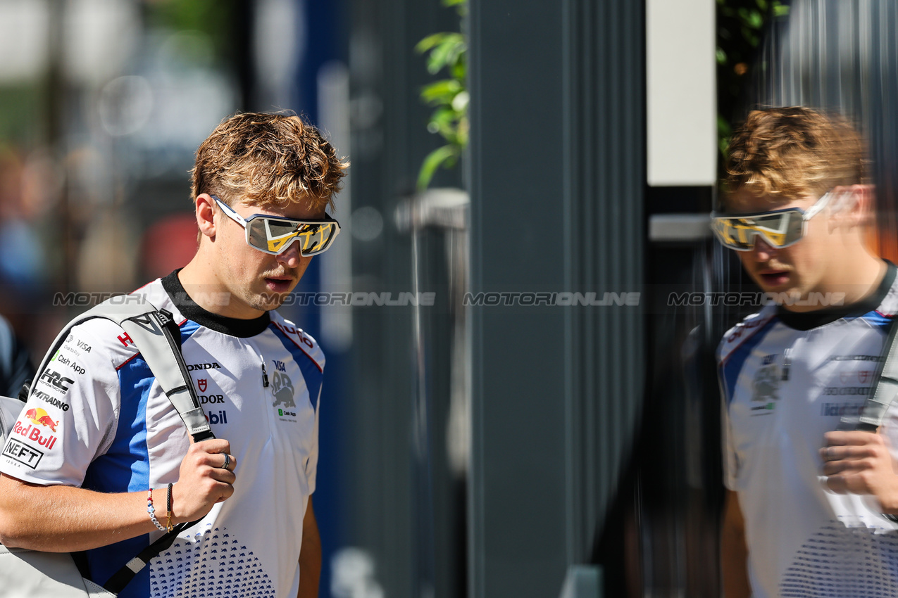 GP SPAGNA, Liam Lawson (NZL), RB F1 Team  
30.05.2025 Formula 1 World Championship, Rd 9, Spanish Grand Prix, Barcelona, Spain, Practice Day.
- www.xpbimages.com, EMail: requests@xpbimages.com © Copyright: Charniaux / XPB Images