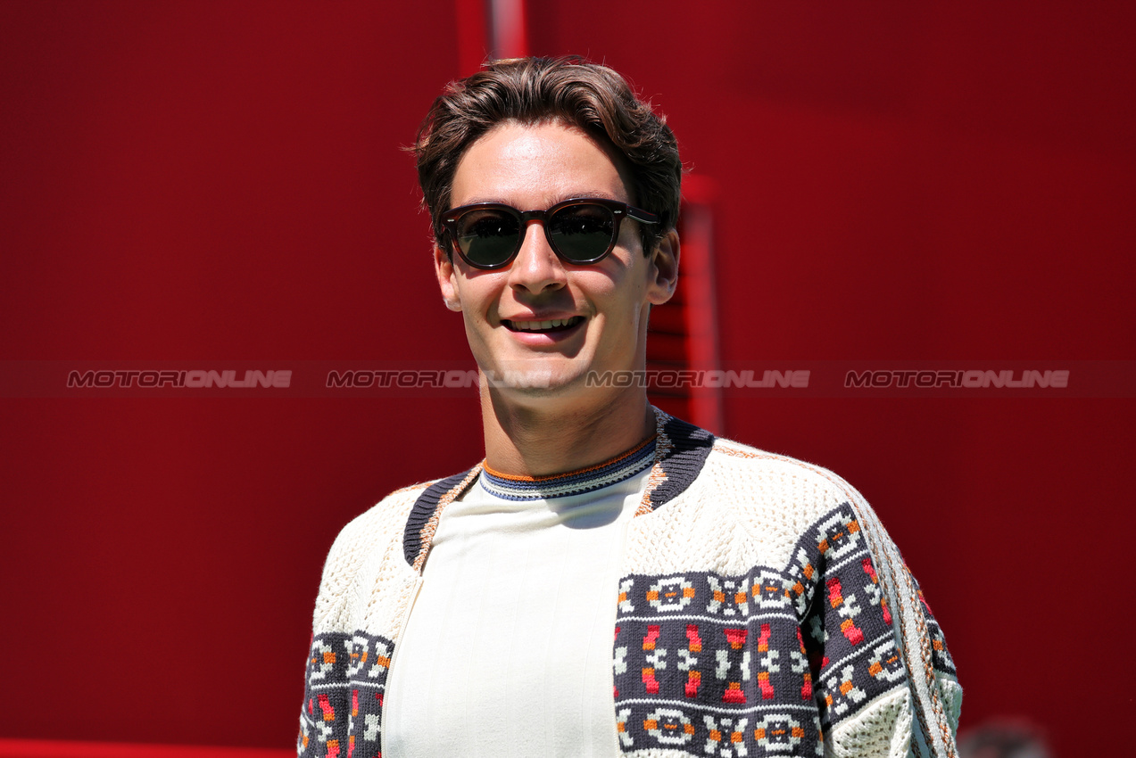 GP SPAGNA, George Russell (GBR) Mercedes AMG F1.

30.05.2025 Formula 1 World Championship, Rd 9, Spanish Grand Prix, Barcelona, Spain, Practice Day.

 - www.xpbimages.com, EMail: requests@xpbimages.com © Copyright: Rew / XPB Images