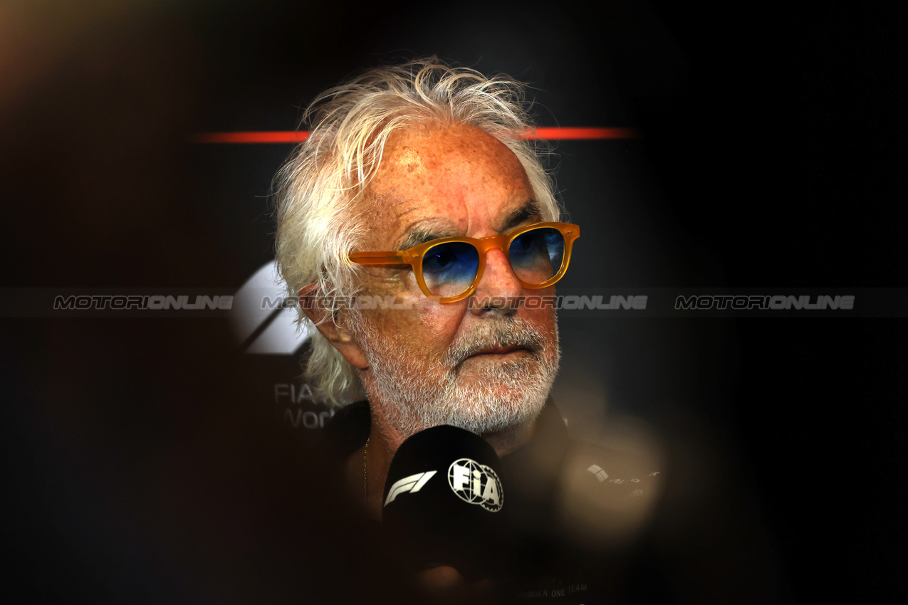 GP SPAGNA, Flavio Briatore (ITA) Alpine F1 Team Executive Advisor in the FIA Press Conference.

30.05.2025 Formula 1 World Championship, Rd 9, Spanish Grand Prix, Barcelona, Spain, Practice Day.

 - www.xpbimages.com, EMail: requests@xpbimages.com © Copyright: Rew / XPB Images