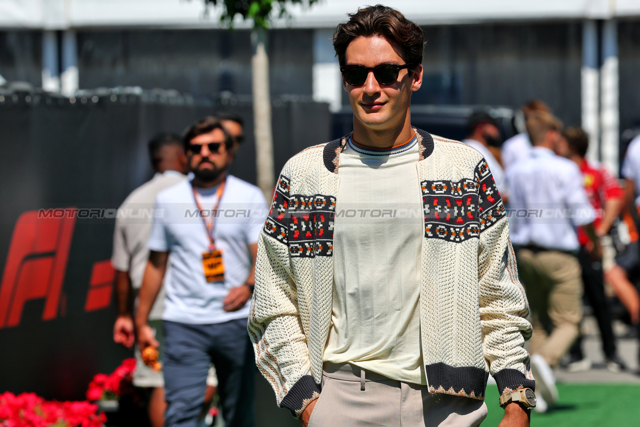 GP SPAGNA, George Russell (GBR) Mercedes AMG F1.

30.05.2025 Formula 1 World Championship, Rd 9, Spanish Grand Prix, Barcelona, Spain, Practice Day.

- www.xpbimages.com, EMail: requests@xpbimages.com © Copyright: Batchelor / XPB Images