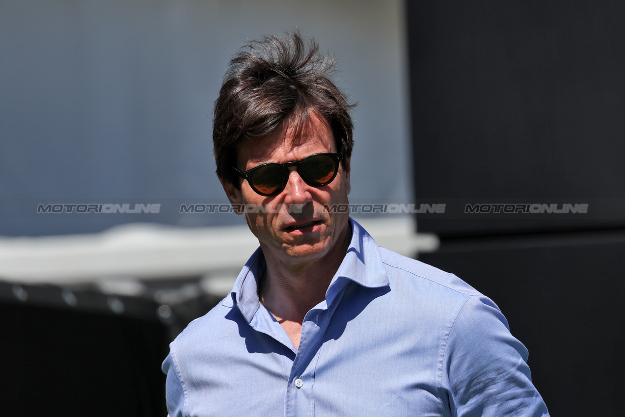 GP SPAGNA, Toto Wolff (GER) Mercedes AMG F1 Shareholder e Executive Director.

30.05.2025 Formula 1 World Championship, Rd 9, Spanish Grand Prix, Barcelona, Spain, Practice Day.

 - www.xpbimages.com, EMail: requests@xpbimages.com © Copyright: Rew / XPB Images